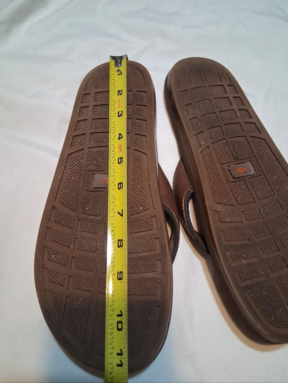 Dockers Men's Brown Cushion Thong Sandals Comfort Flip Flops Size 10.5 Est